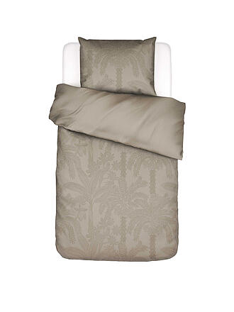 ESSENZA | Linge de lit en satin PALMA 70x90/140x200cm Taupe