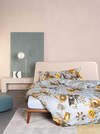 ESSENZA | Linge de lit en satin FLOREAN 70x90/140x200cm Grey