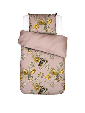 ESSENZA | Linge de lit en satin FLOREAN 70x90/140x200cm Rose Poudré