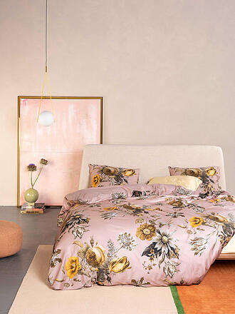ESSENZA | Linge de lit en satin FLOREAN 70x90/140x200cm Rose Poudré