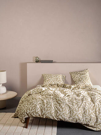 ESSENZA | Parure de lit Tencel CLEA 70x90cm/140x200cm Vert Cèdre