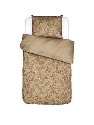 ESSENZA | Parure de lit en satin CLAUDINE 70x90cm/140x200cm Golden Sand