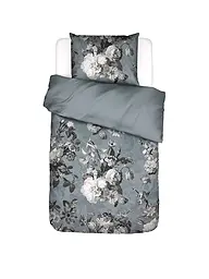 ESSENZA | Housse de couette en satin 70x90cm / 140x200cm FLOOR Global Grey | Gris clair