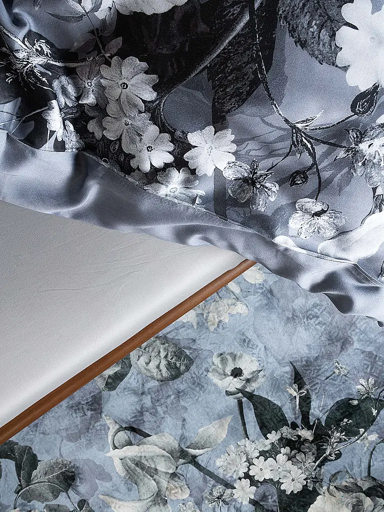 ESSENZA | Housse de couette en satin 70x90cm / 140x200cm FLOOR Global Grey | 