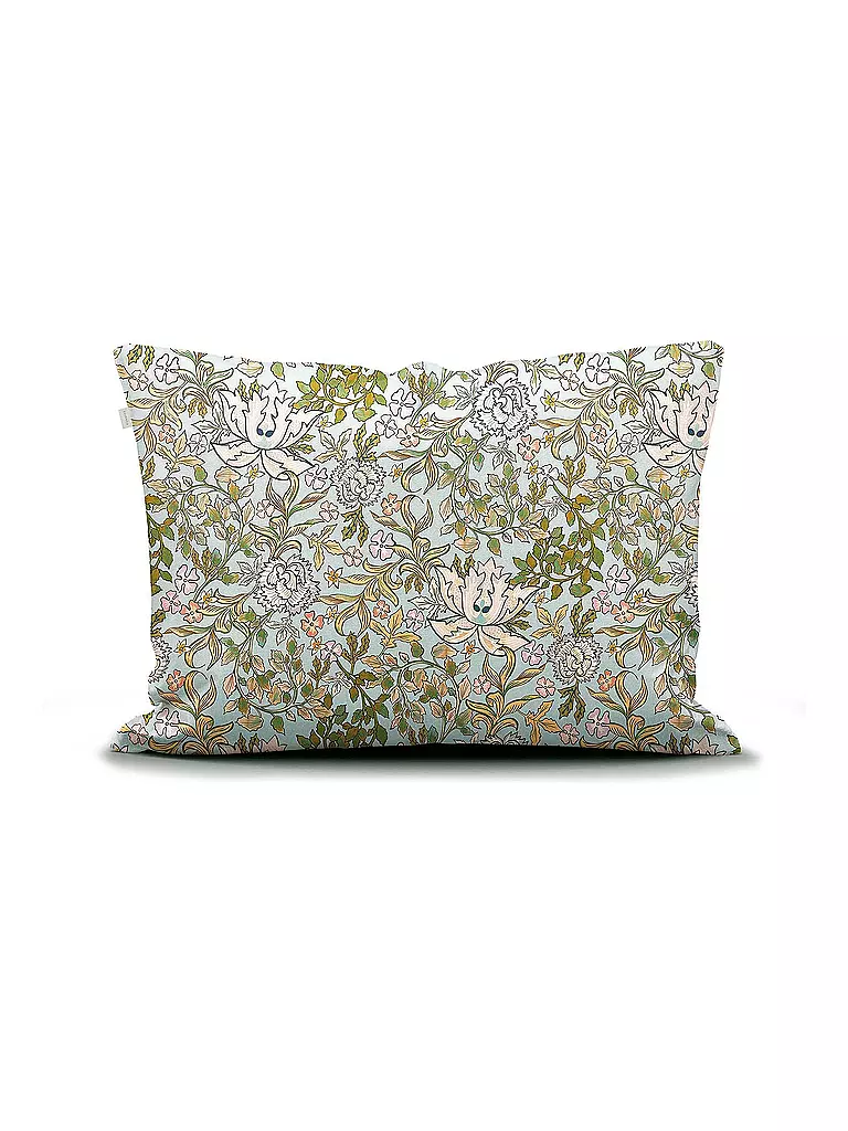 ESSENZA | Housse de couette en satin 70x90cm / 140x200cm Ophelia Hazy Blue | Vert clair