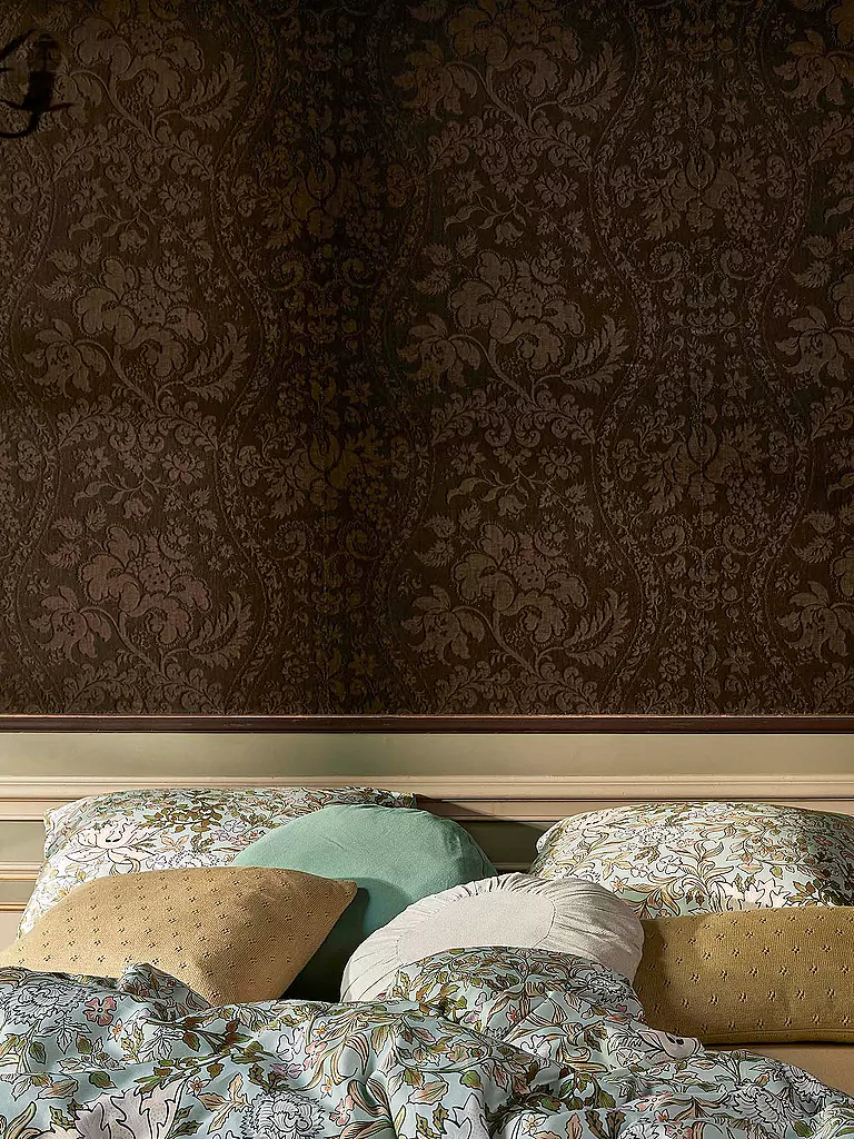 ESSENZA | Housse de couette en satin 70x90cm / 140x200cm Ophelia Hazy Blue | Vert clair