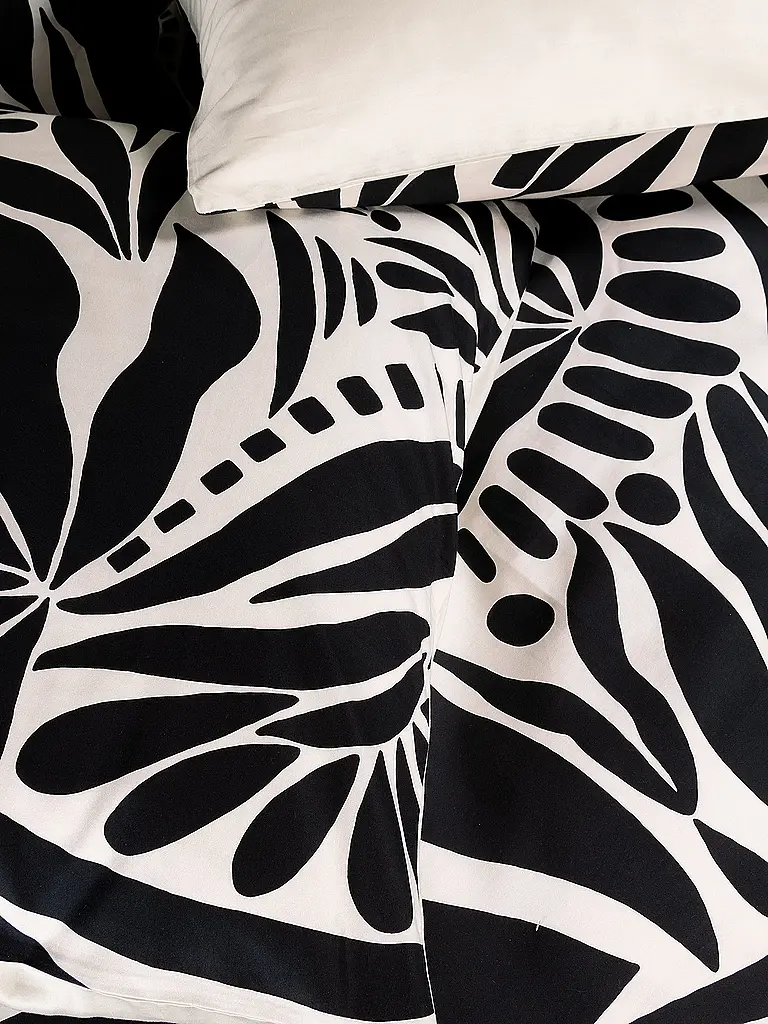 ESSENZA | Housse de couette en satin 70x90cm / 140x220cm ALLORI Anthracite | 