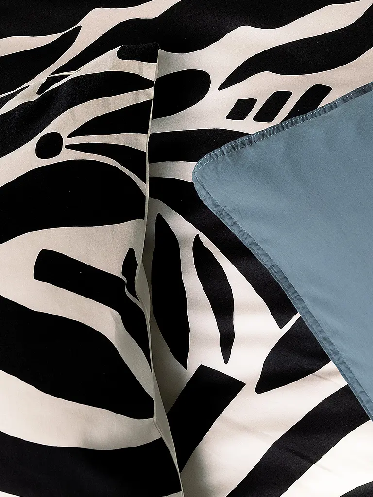 ESSENZA | Housse de couette en satin 70x90cm / 140x220cm ALLORI Anthracite | 