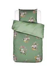 ESSENZA | Housse de couette en satin LAURINE 70x90cm/140x200cm Vert Shale | Vert foncé
