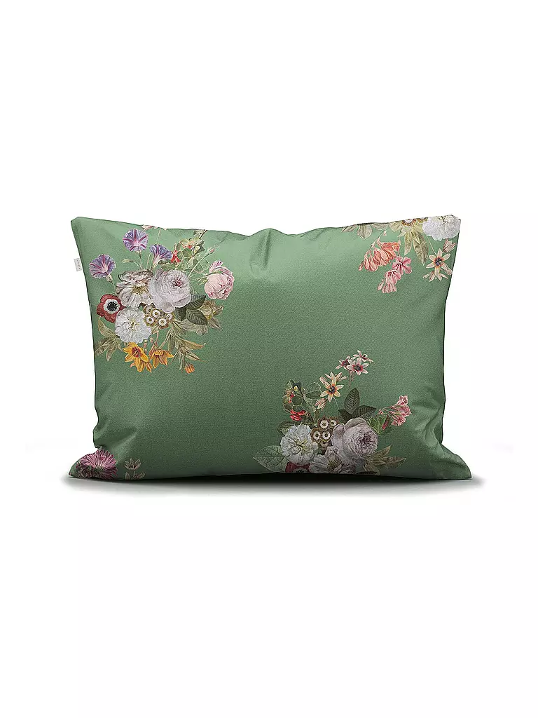 ESSENZA | Housse de couette en satin LAURINE 70x90cm/140x200cm Vert Shale | 