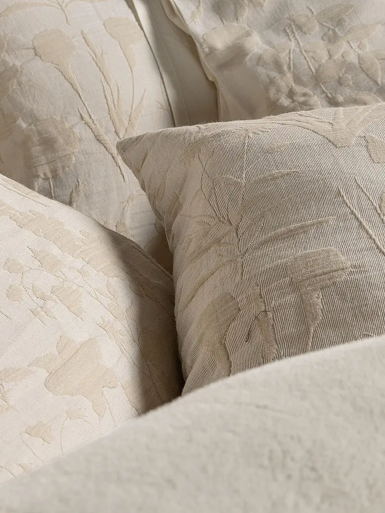 ESSENZA | Linge de lit en coton 70x90cm / 140x200cm MARIBEL Avoine | beige