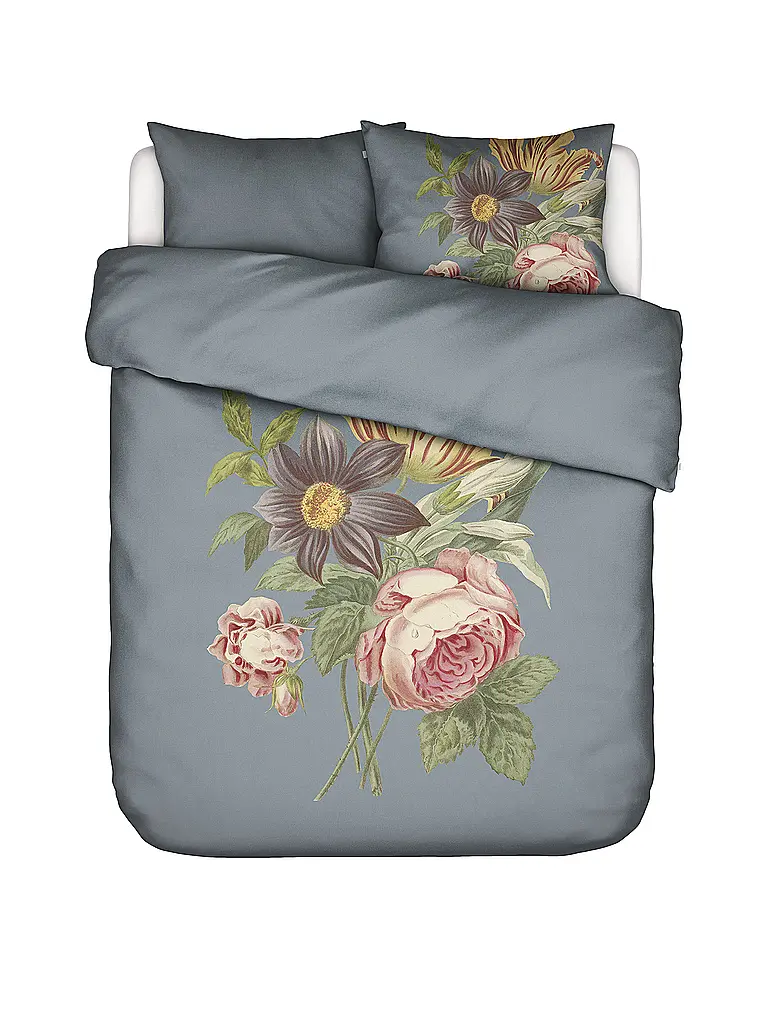 ESSENZA | Linge de lit en satin 2x 70x90cm / 140x200cm MADIA Global Grey | Gris clair