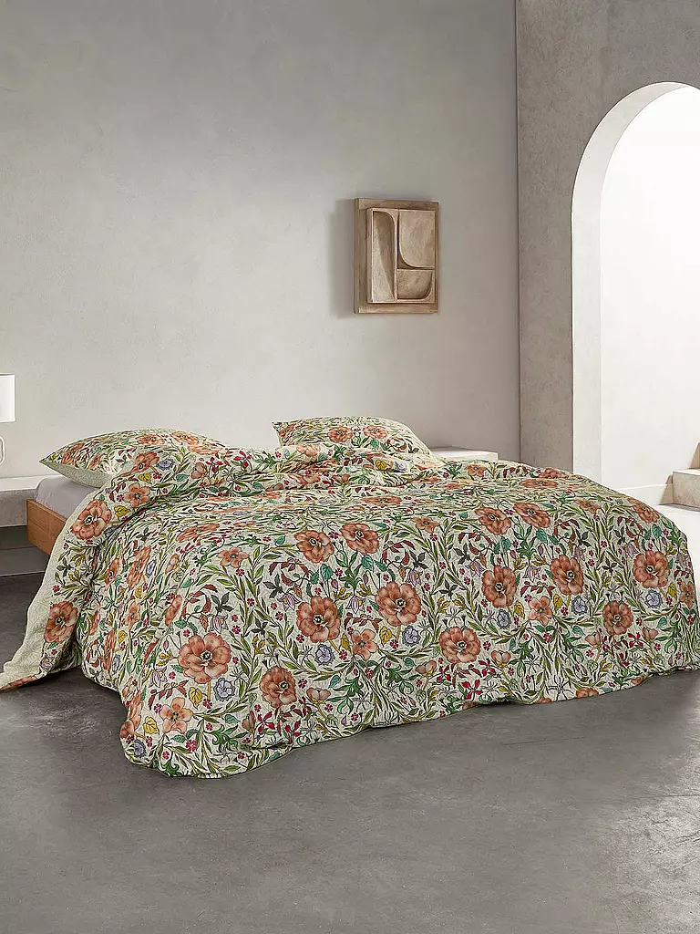ESSENZA | Linge de lit en satin 70x90cm / 140x200cm Celeste Pure White | Multicolore