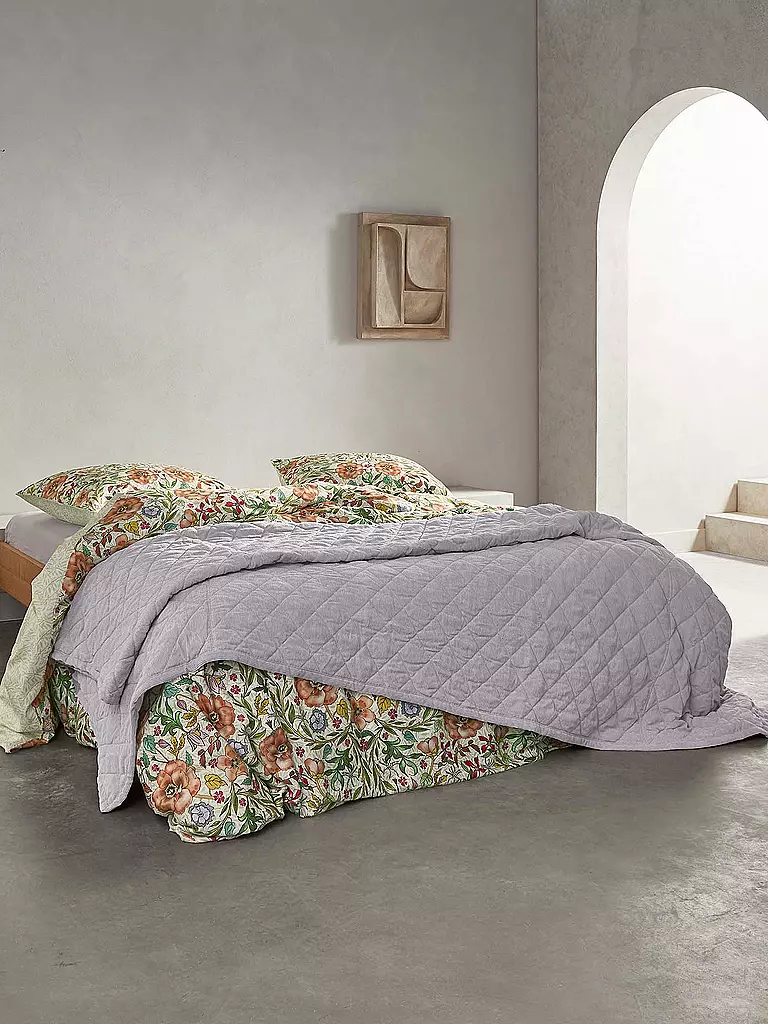 ESSENZA | Linge de lit en satin 70x90cm / 140x200cm Celeste Pure White |