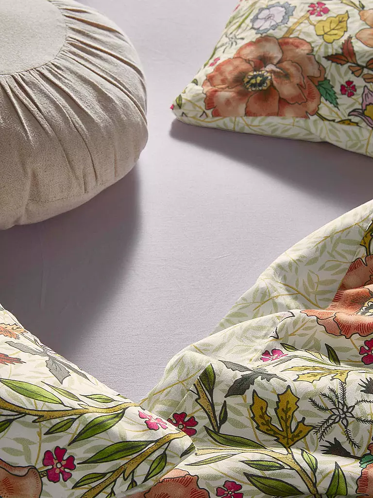 ESSENZA | Linge de lit en satin 70x90cm / 140x200cm Celeste Pure White |