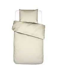 ESSENZA | Linge de lit en satin 70x90cm / 140x200cm COLETTA Moss | Beige
