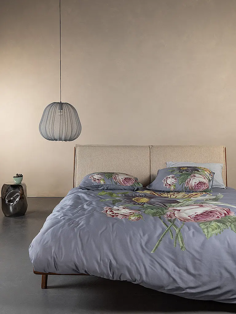 ESSENZA | Linge de lit en satin 70x90cm / 140x200cm MADIA Global Grey | hellgrau