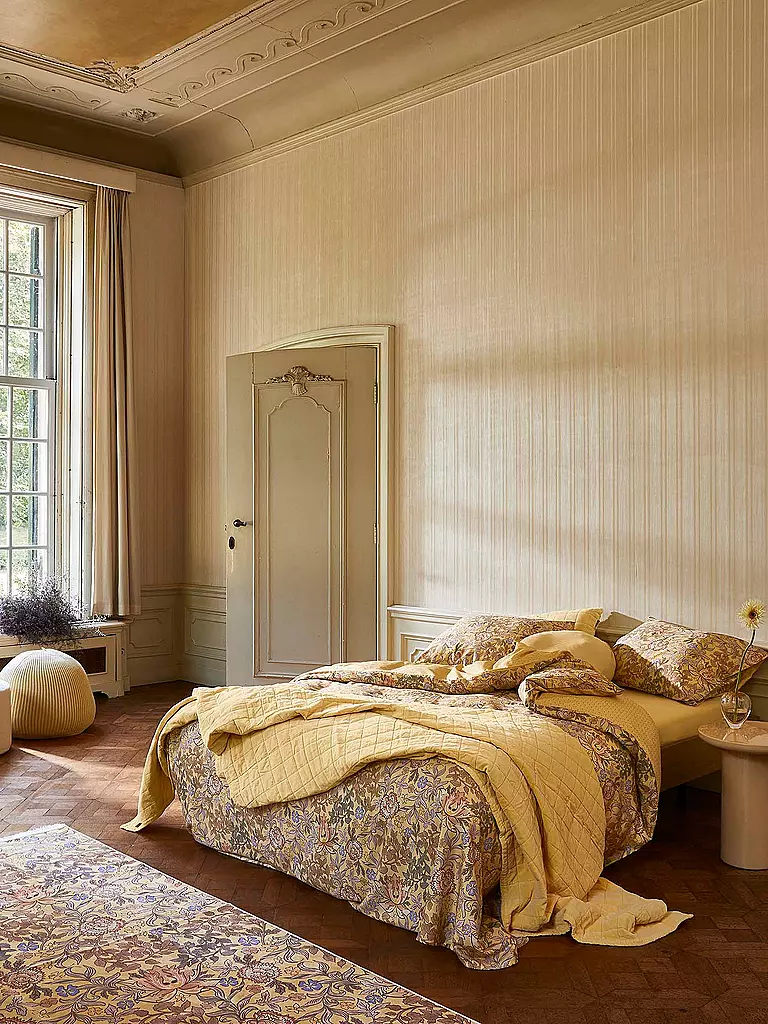 ESSENZA | Linge de lit en satin 70x90cm / 140x200cm Ophelia Sahara Sun | Camel