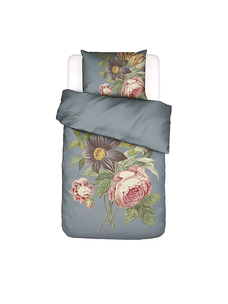 ESSENZA | Linge de lit en satin 70x90cm / 140x220cm MADIA Global Grey | hellgrau