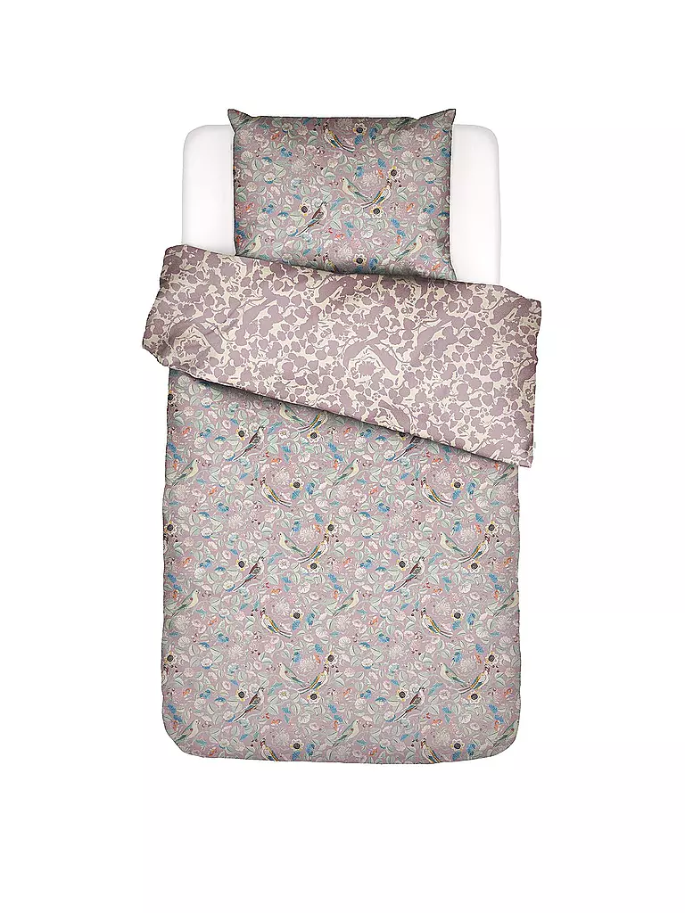 ESSENZA | Linge de lit en satin ALESTE 70x90cm/140x200cm Lilas Pâle | lila