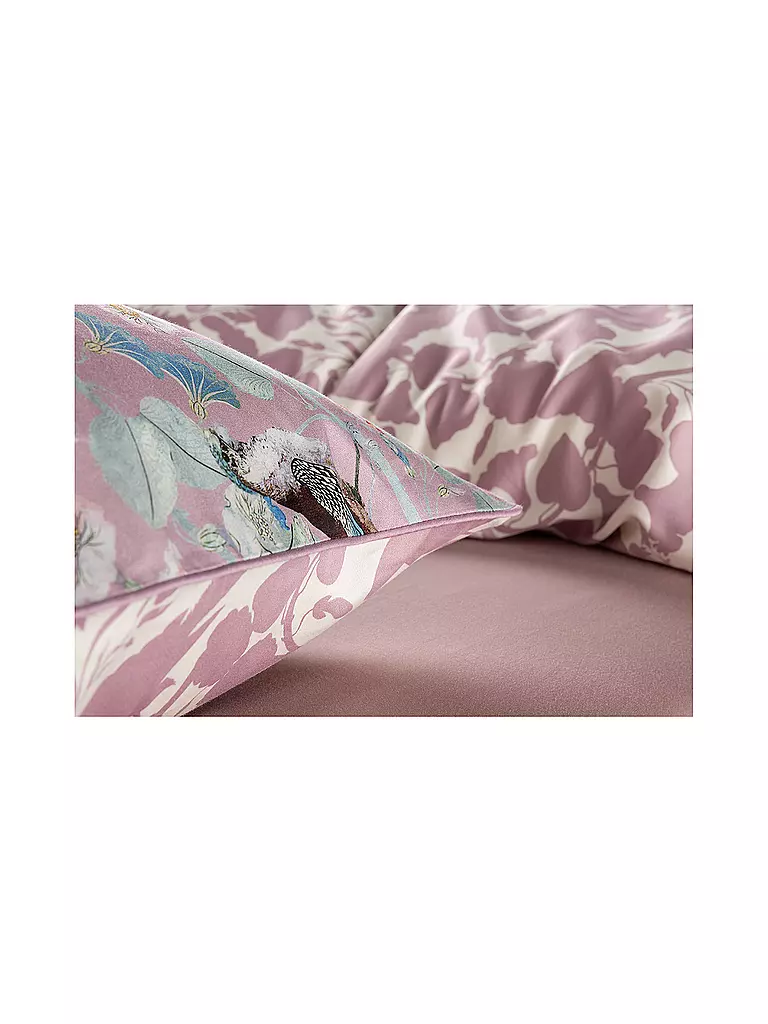 ESSENZA | Linge de lit en satin ALESTE 70x90cm/140x200cm Lilas Pâle | 