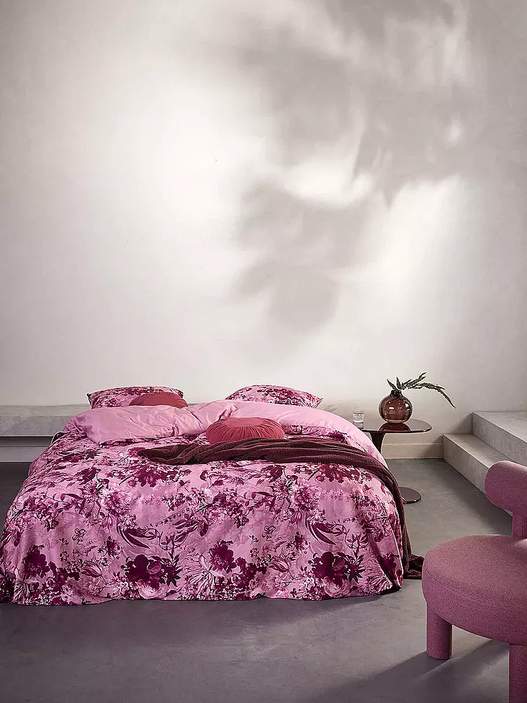 ESSENZA | Linge de lit en satin ANNABELLA 70x90cm/140x200cm Spot on Pink | Baie