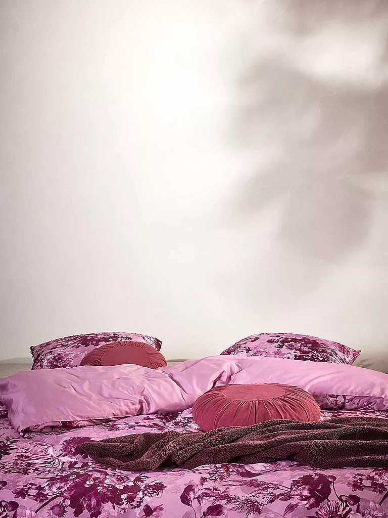 ESSENZA | Linge de lit en satin ANNABELLA 70x90cm/140x200cm Spot on Pink |