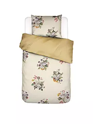 ESSENZA | Housse de couette en satin LAURINE 70x90cm/140x200cm Vert Shale | Beige