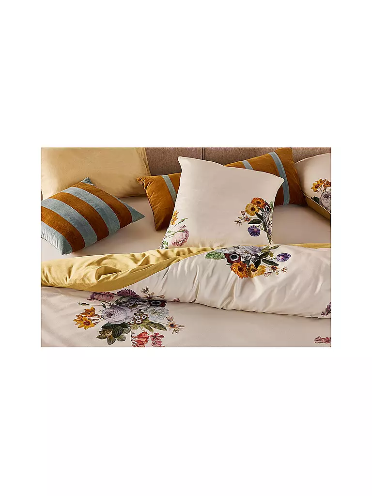 ESSENZA | Linge de lit en satin LAURINE 70x90cm/140x200cm Vanille | 