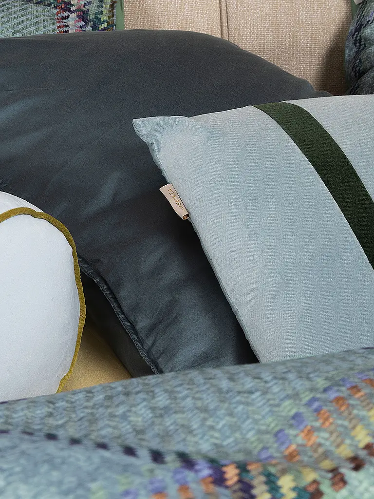 ESSENZA | Linge de lit en twill 70x90cm / 140x200cm MEAU Vert Basilic | Vert clair