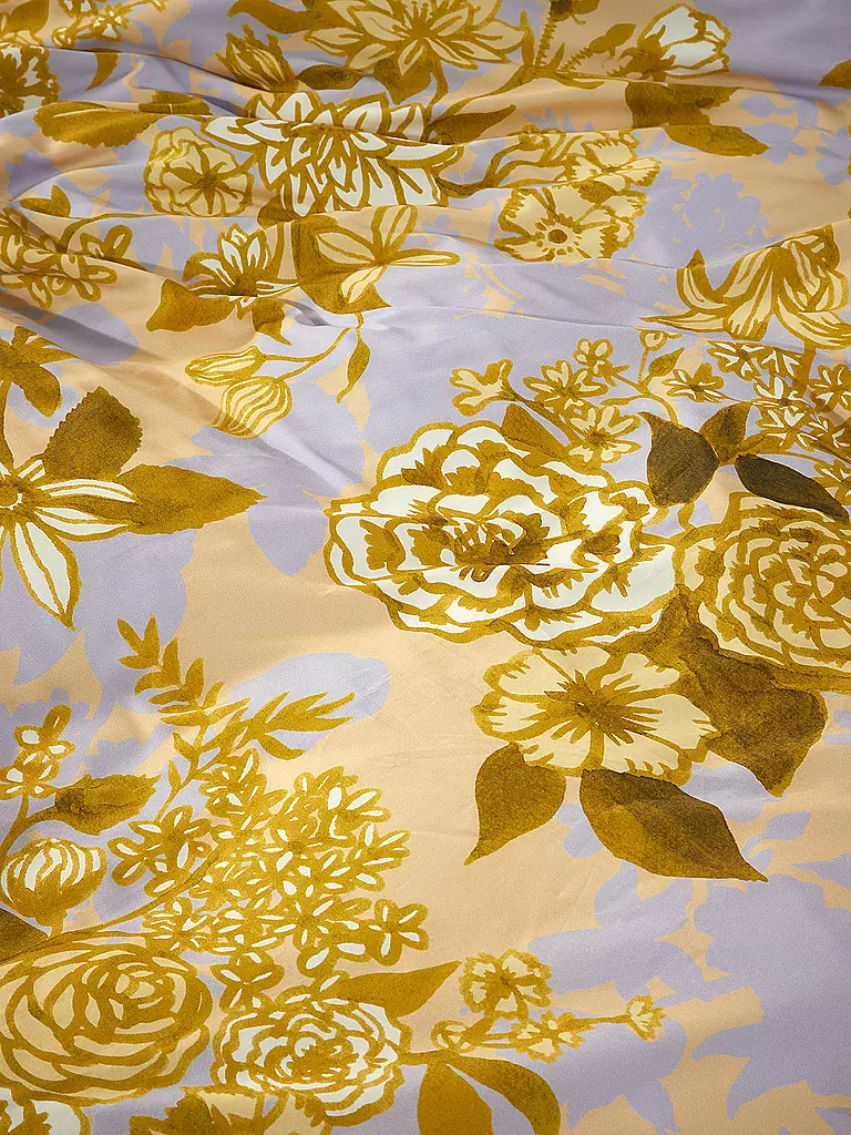 ESSENZA | Satin Bettwäsche FLORE 70x90cm/140x200cm Jaune Paille | 