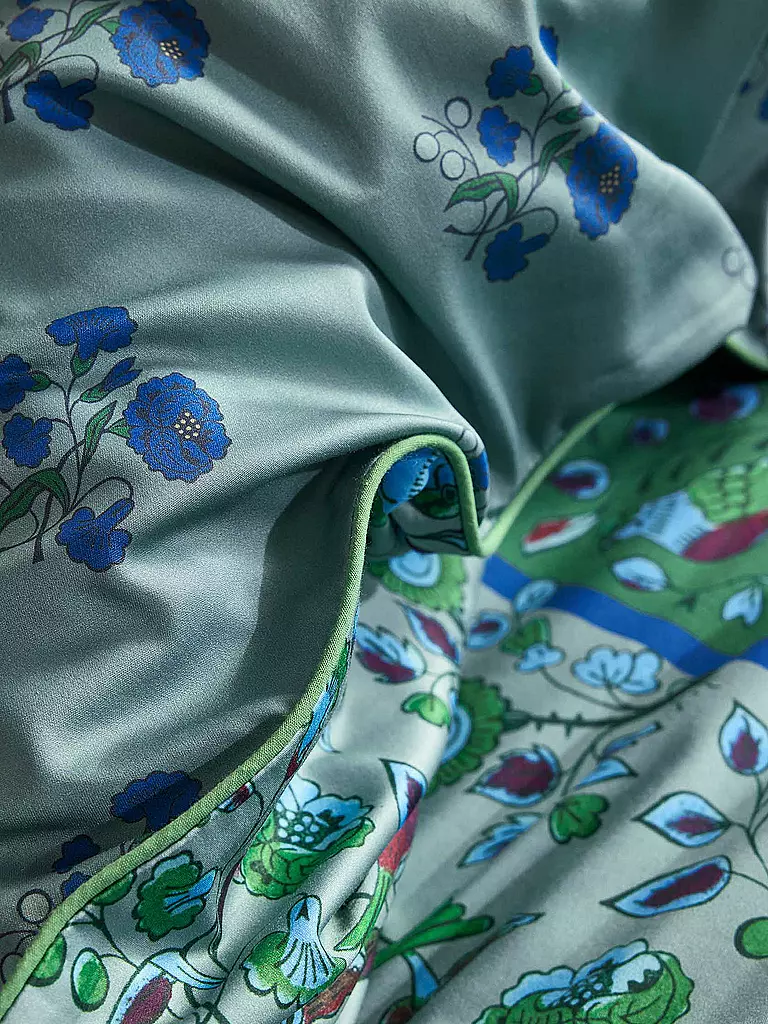 ESSENZA | Satin-Bettwäsche VALERIA 70x90cm/140x200cm Vert Subtil | Menthe