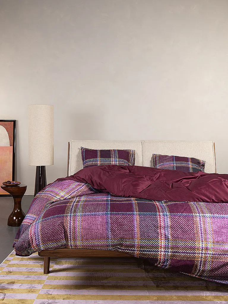 ESSENZA | Twill Bettwäsche 70x90cm / 140x200cm MEAU Mauve Wine | Baie