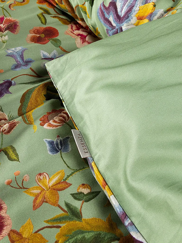 ESSENZA | Twill Bettwäsche 70x90cm / 140x200cm ROSANELLA Basil Green | Vert clair