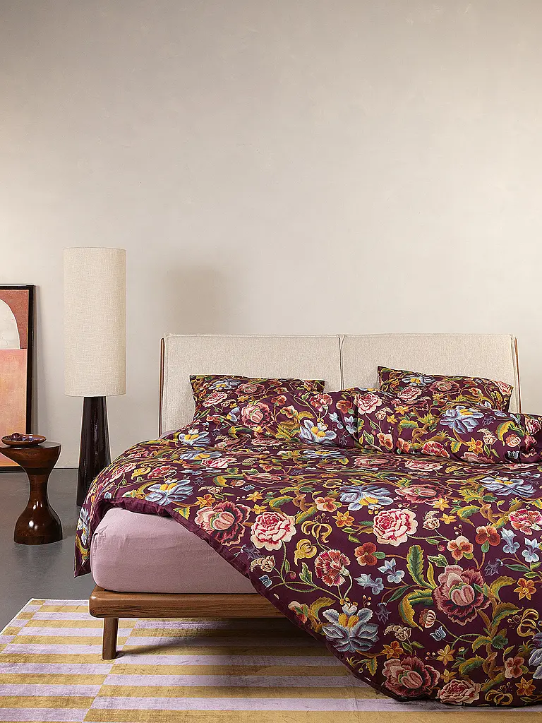 ESSENZA | Twill Bettwäsche 70x90cm / 140x200cm ROSANELLA Mauve / Wine | Baie