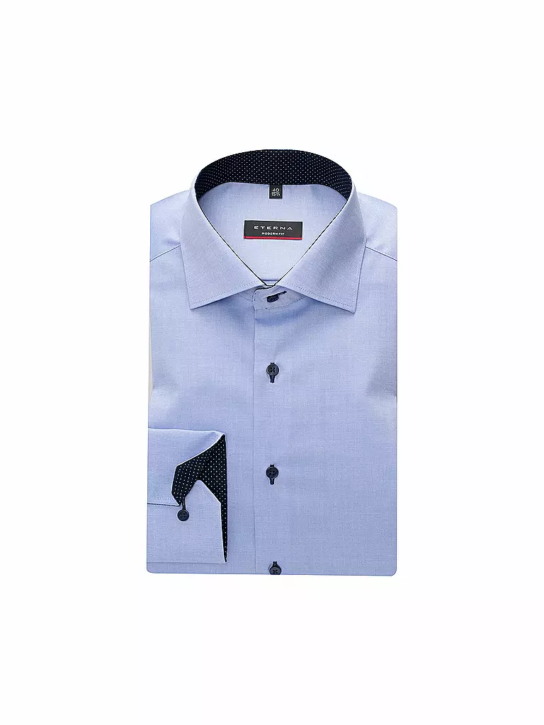 ETERNA | Hemd Modern Fit | Bleu
