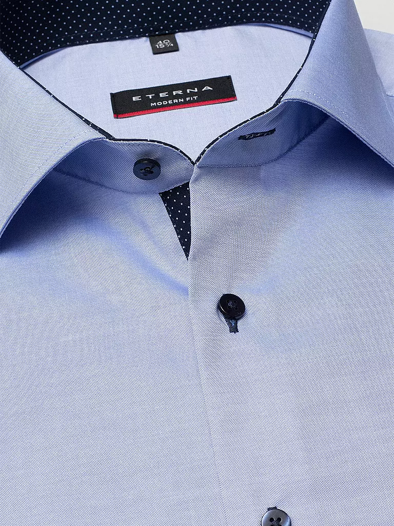 ETERNA | Hemd Modern Fit | Bleu