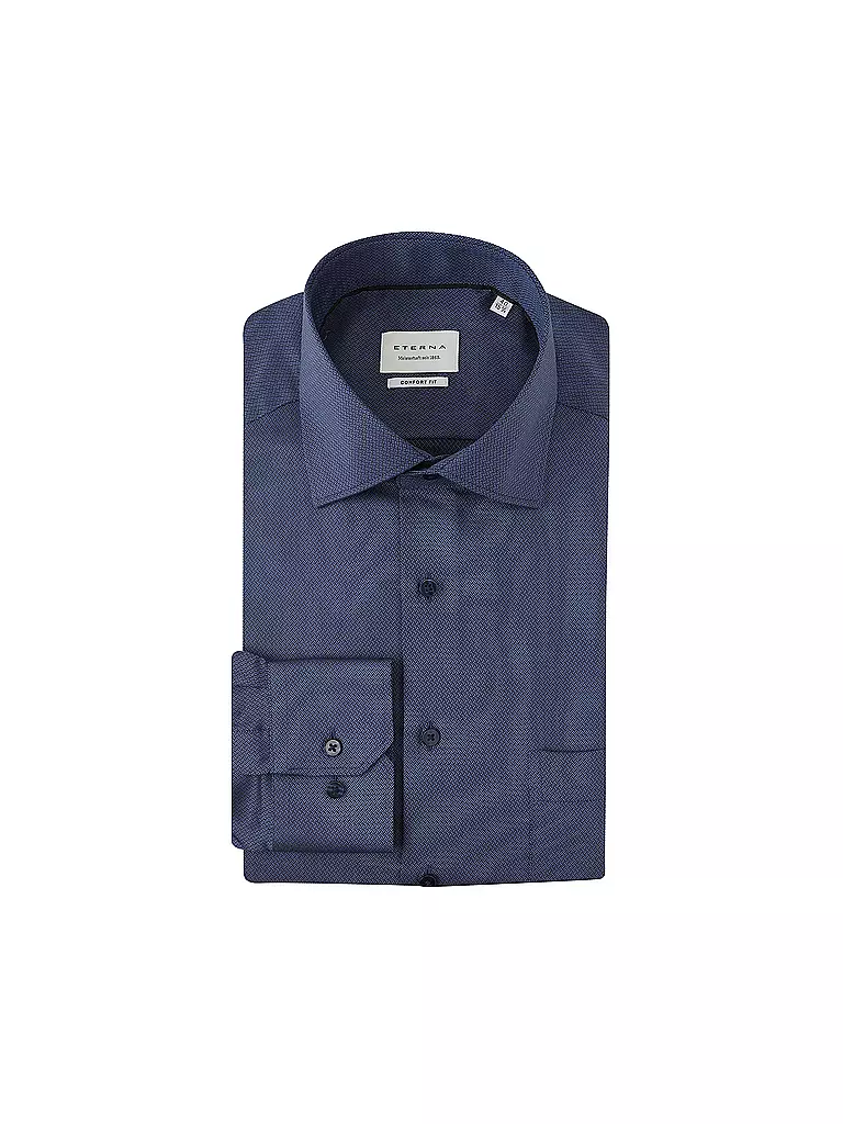 ETERNA | Hemd Regular Fit | Bleu foncé
