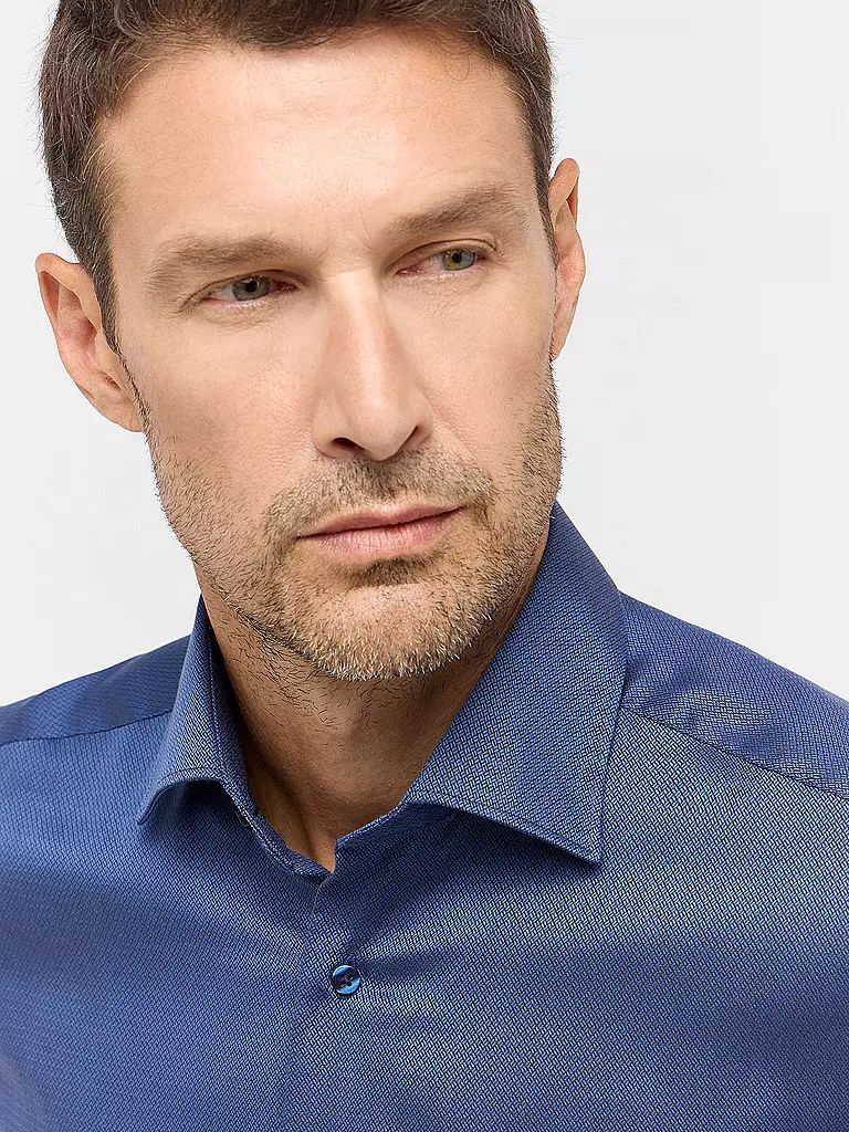 ETERNA | Hemd Regular Fit | Bleu foncé