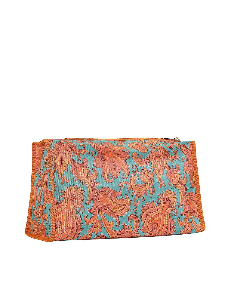 ETRO | Trousse de toilette (53 Turquoise / Camel) | türkis