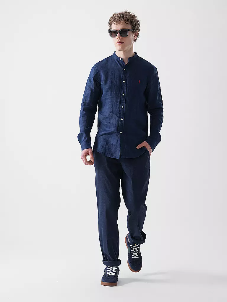 EUREX | Pantalon en lin TILL | dunkelblau