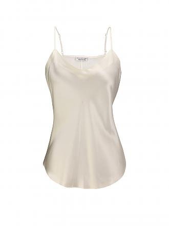 EVA BITZER | Top en soie champagne