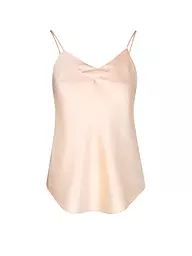 EVA BITZER | Top en soie champagne | Rose