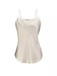 EVA BITZER | Top en soie champagne | Crème