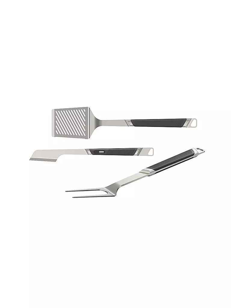 EVERDURE BY HESTON BLUMENTHAL | Ensemble d'ustensiles de barbecue Premium 3 pièces L Acier/Mat | Argent