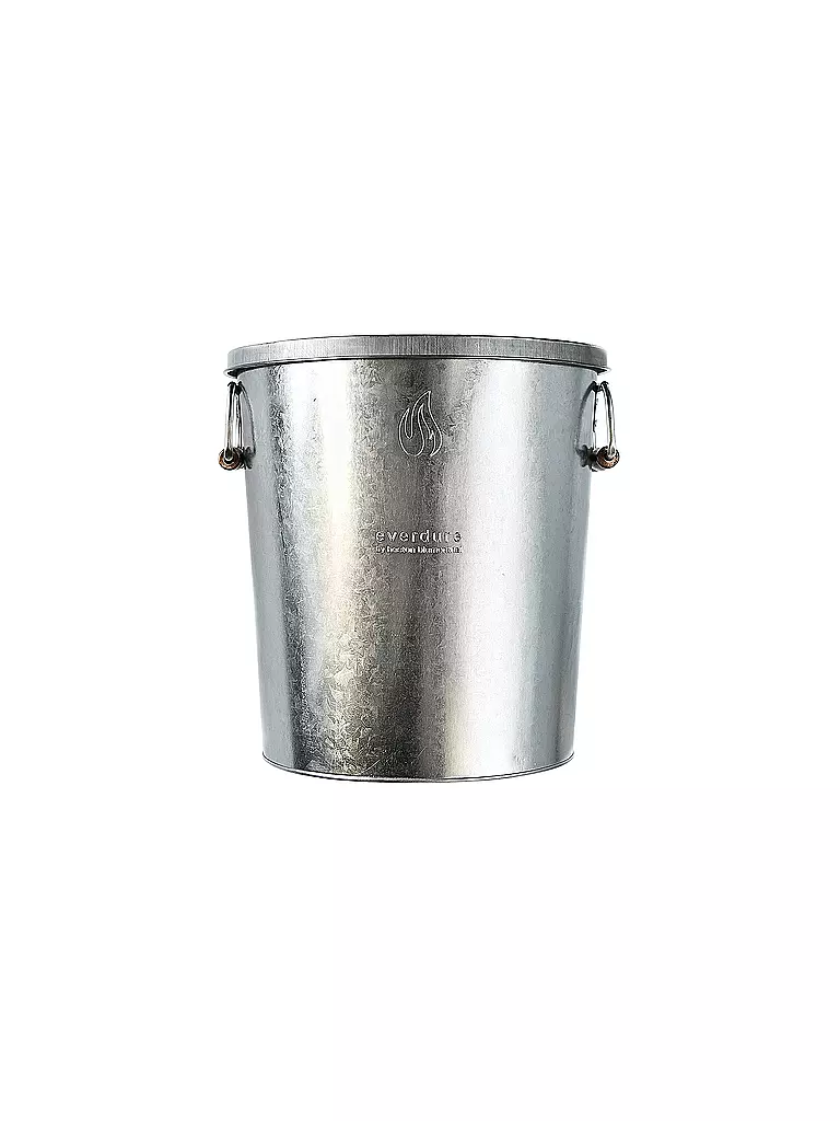 EVERDURE BY HESTON BLUMENTHAL | Seau à cendres avec couvercle galvanisé | Argent