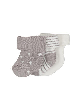 EWERS | Chaussettes bébé lot de 3 latte/argent