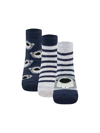 EWERS | Chaussettes garçon, lot de 3, kaki