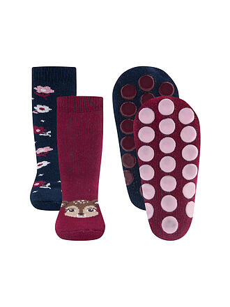 EWERS | Chaussettes ABS enfant lot de 2 bordeaux / marine