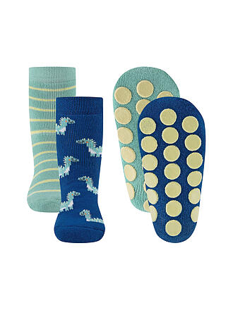EWERS | Chaussettes ABS enfant, lot de 2, bleu / menthe